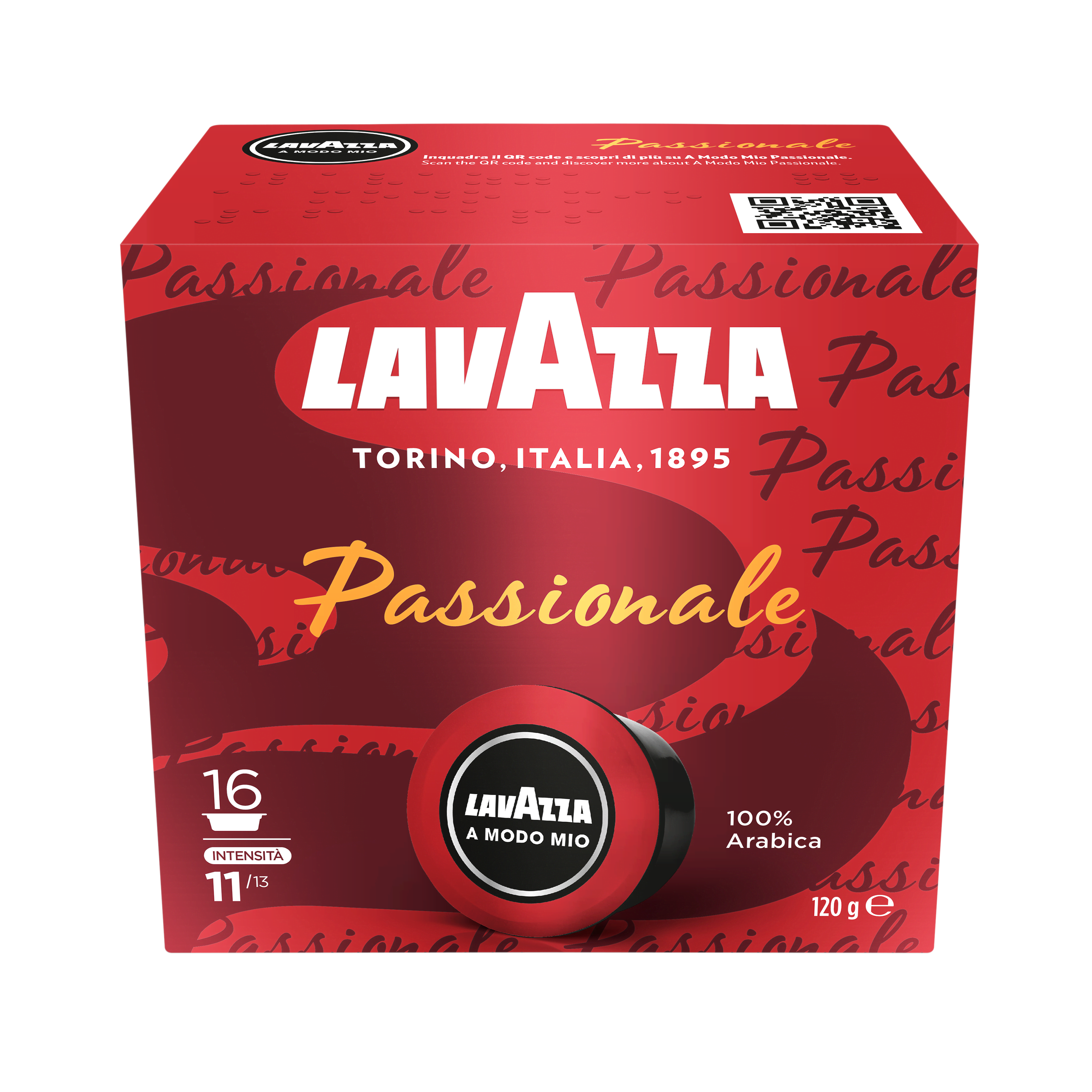 Lavazza A Modo Mio Passionale Caps - 16 pcs Kaffemaskine Rød 8600