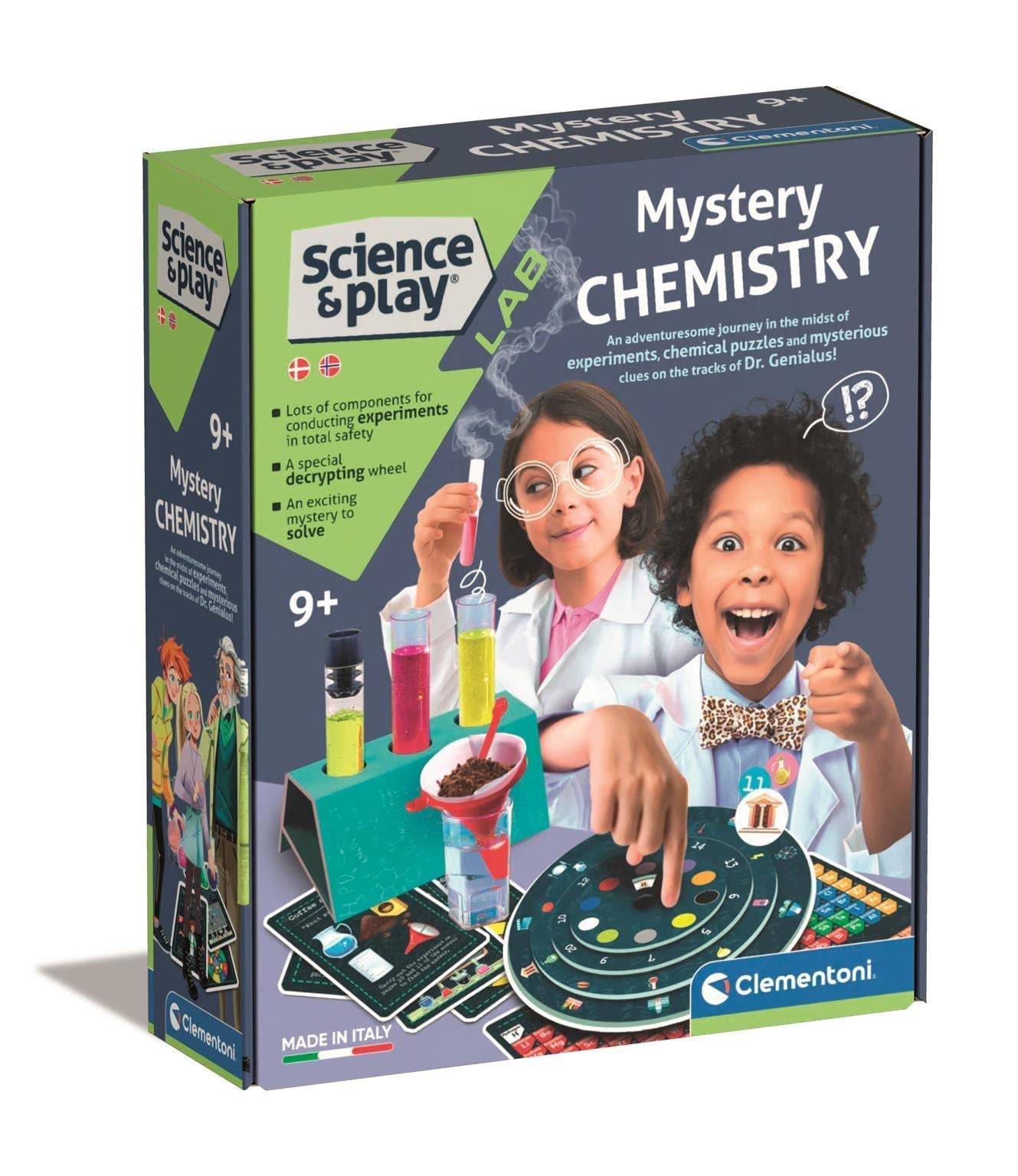 Clementoni Mystery Chemistry (DK/NO) Lærerigt Legetøj 78820