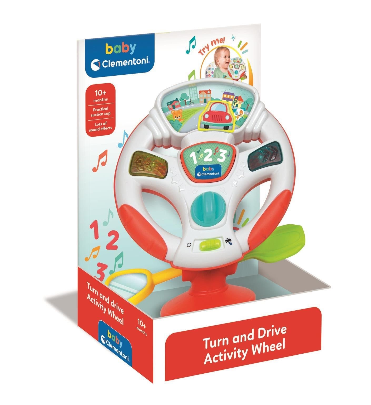 Clementoni Turn and Drive Activity Wheel Babylegetøj 17929