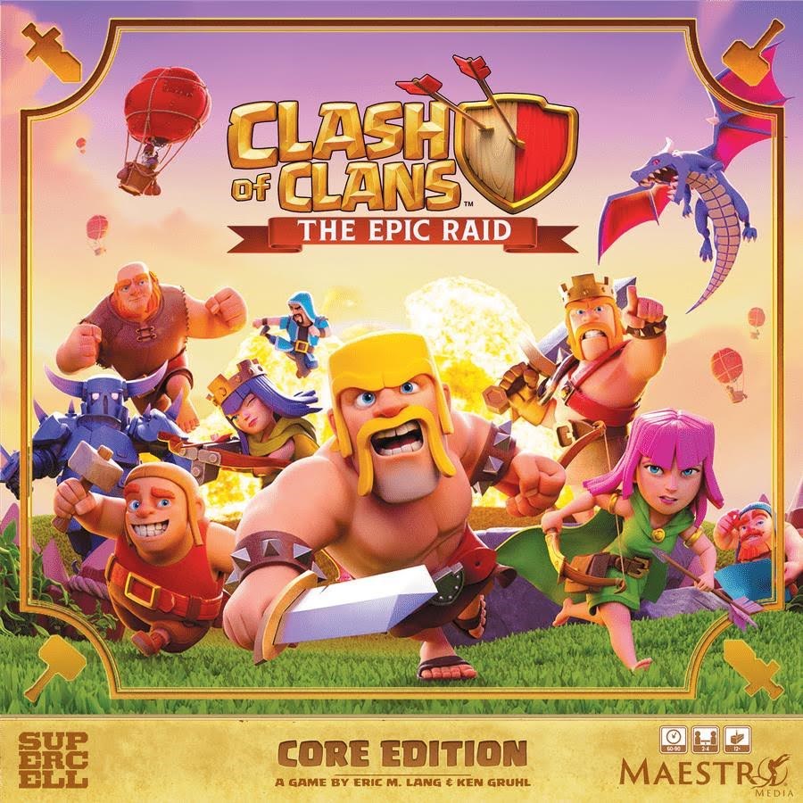 Clash of Clans The Epic Raid (ENG) Brætspil MMCLASHRAID01