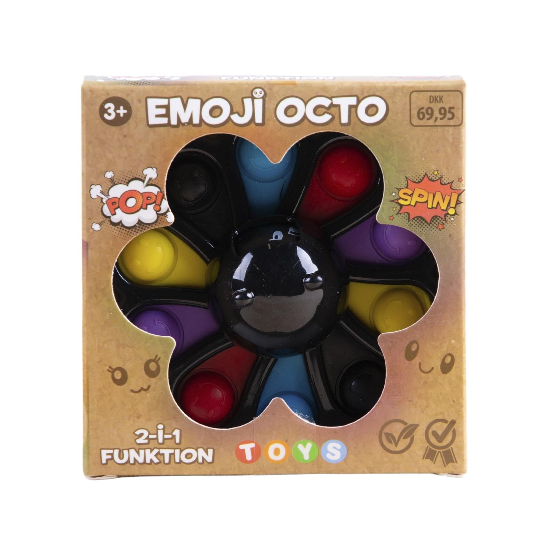 Impulse Toys Emoji Octo Fidget 4-asst Legetøj 6930028