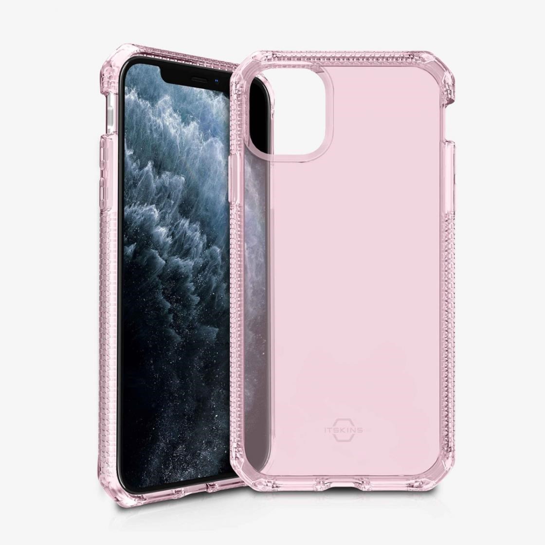 ITSKINS SPECTRUM CLEAR cover for iPhone 11 Pro / XS / X . Pink Mobilcover APXE-SPECM-LPNK