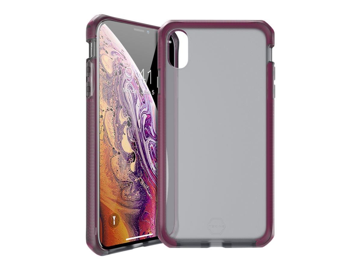 ITSKINS SUPREME FROST cover for iPhone XS / X . Smoke and fushia Mobilcover APHX-SPRFR-SKFU