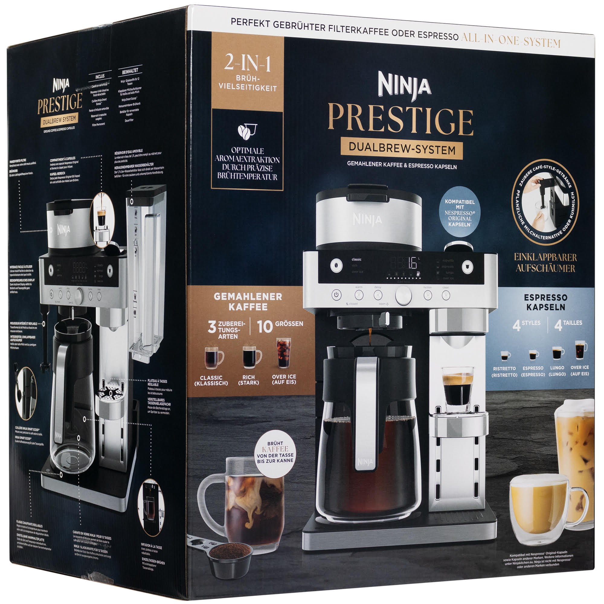 Ninja CFN802EU coffee maker Kaffemaskine Sort