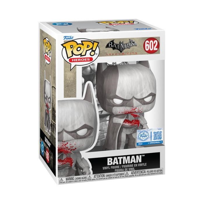 Funko! - Funko POP Vinyl Excl Arkham Batman (WH)(BD) Merchandise 88301