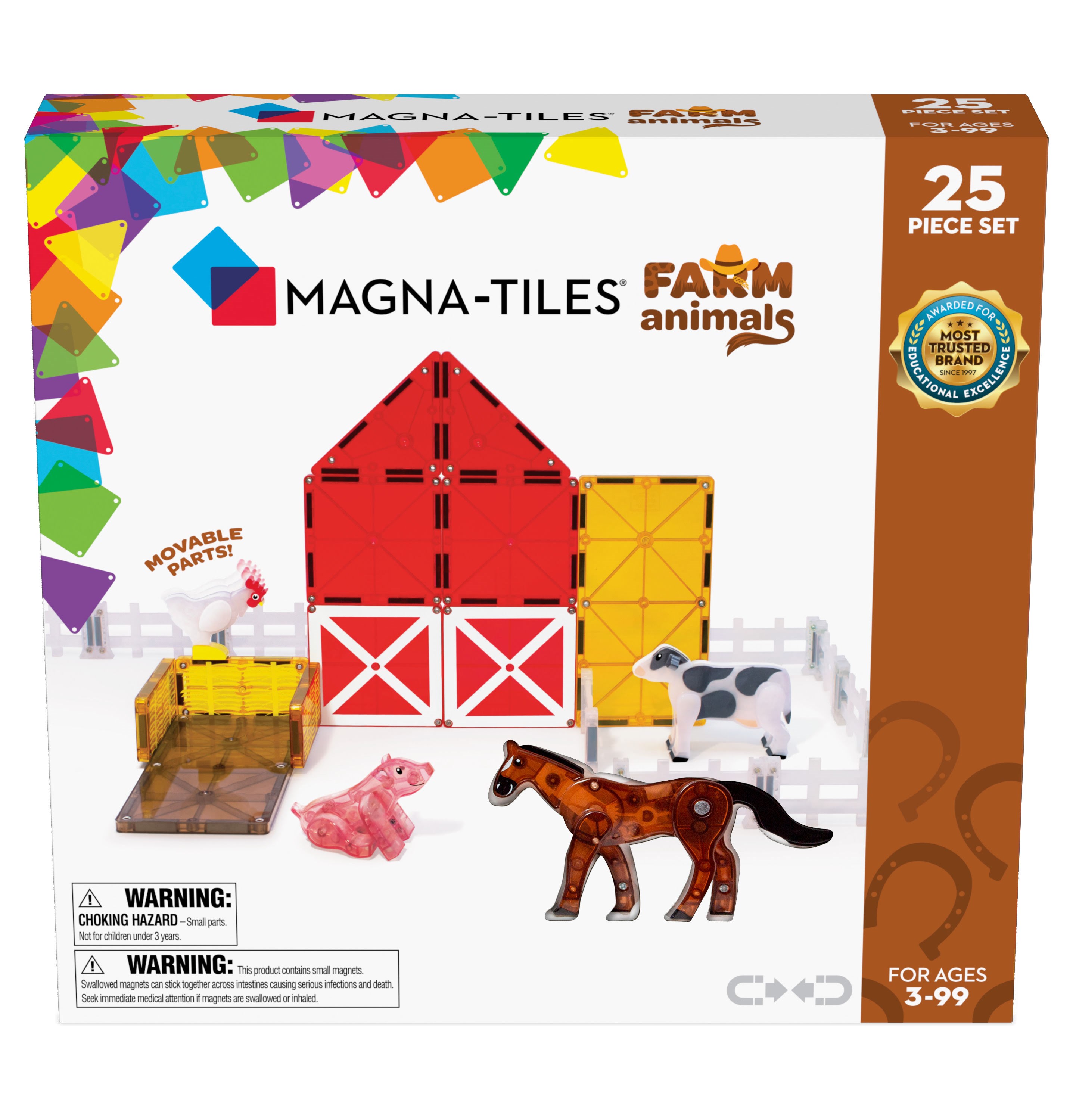 Magna-Tiles Farm 25 Piece Set Konstruktionslegetøj 90223