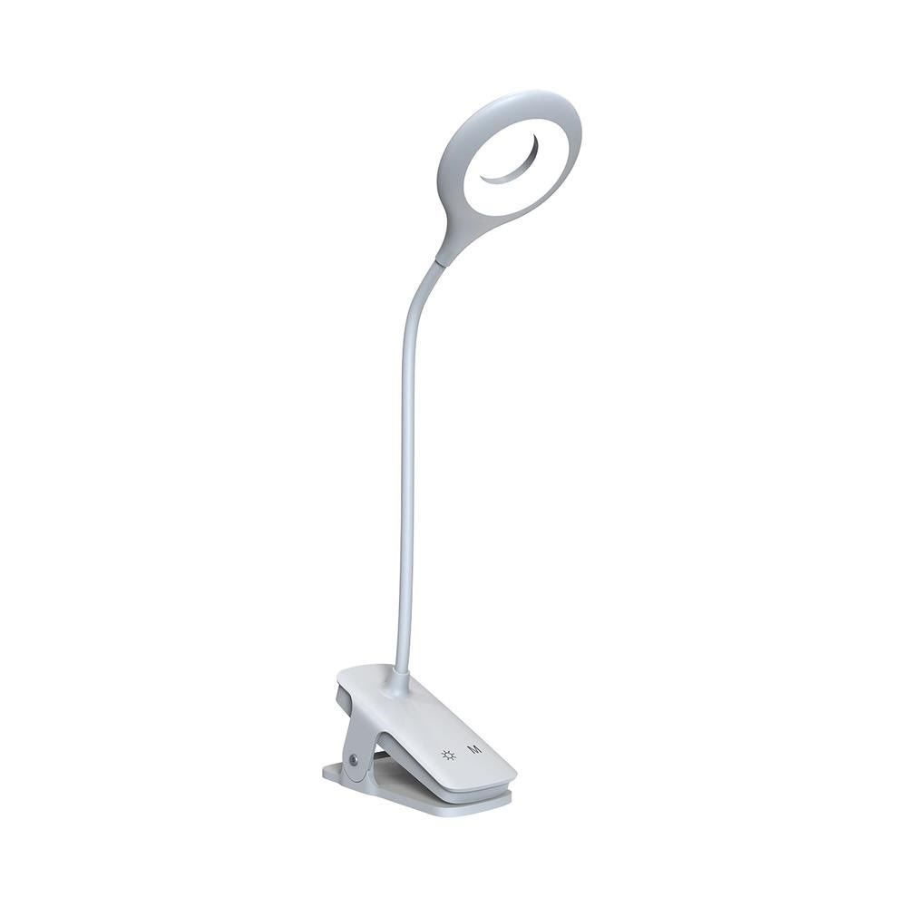 Wozinsky Mini Wireless LED Reading Lamp with Clip + USB-C Cable - White