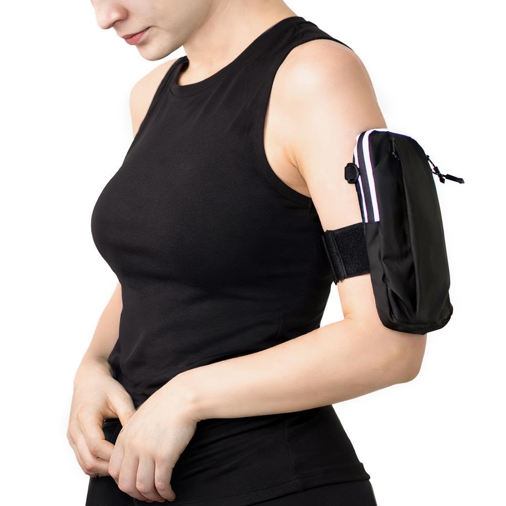 Wozinsky WSDB-B armband phone bag for running - black Mobil Tilbehør 5907769384615