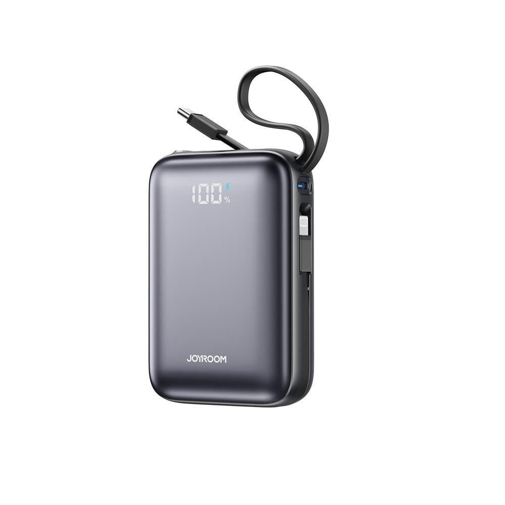Joyroom JR-PBF29 20000mAh 22.5W Powerbank with Double Cable - Black - 20000 mAh Powerbank Sort JR-PBF29-black