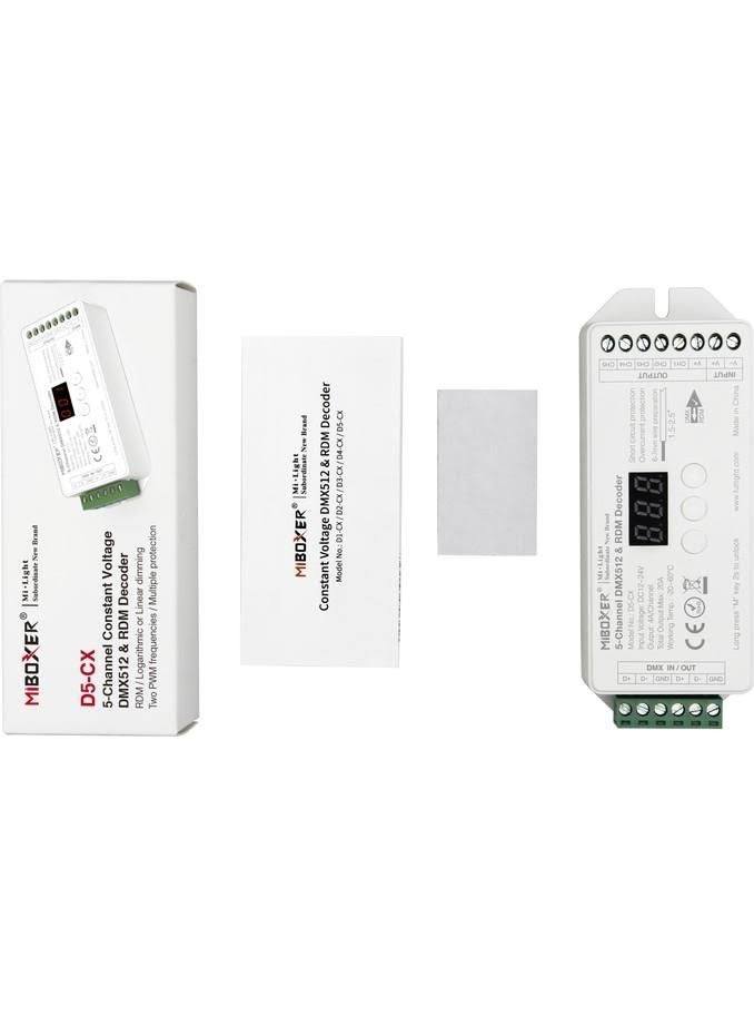 Miboxer LED Controller - DC12/24V - DMX512 (D5-CX) Smart Home 4038816233875