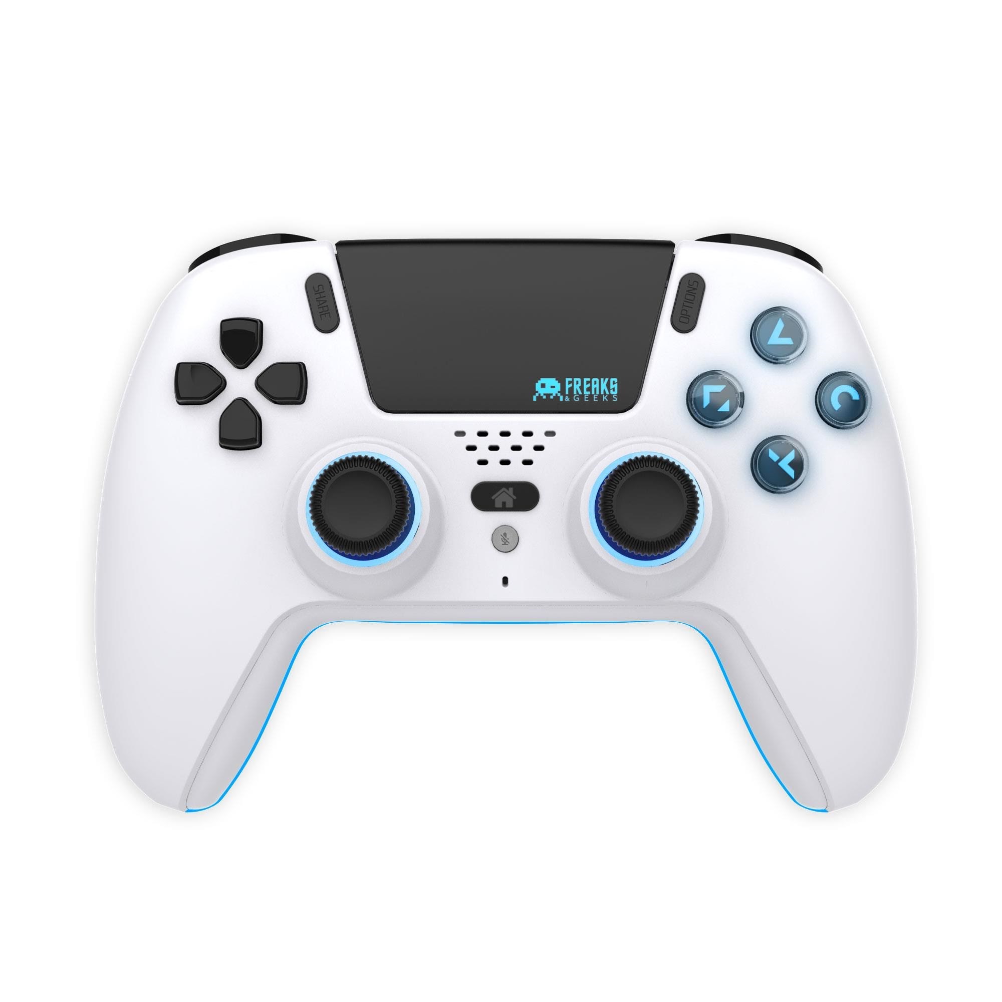 Freaks And Geeks Bluetooth Wireless Controller - LED - White - Wireless Controller - Sony PlayStation 5 Spil Tilbehør 151000B