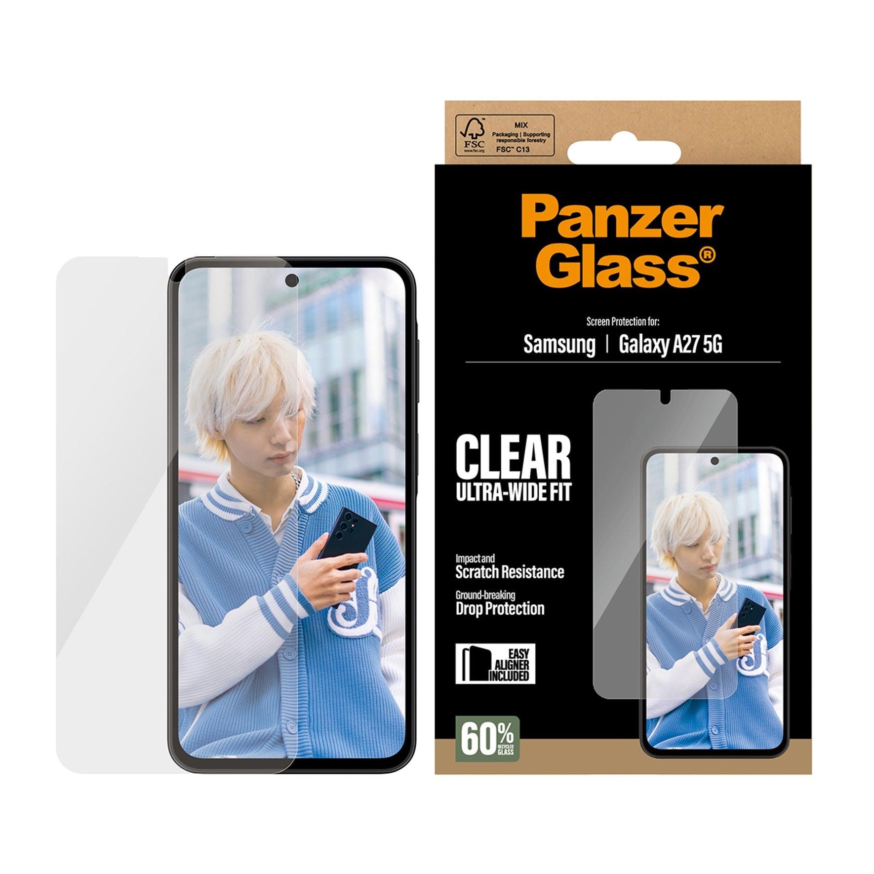 PanzerGlass Screen Protector Samsung Galaxy A27 | Ultra-Wide Fit w. EasyAligner Beskyttelsesglas PG88998