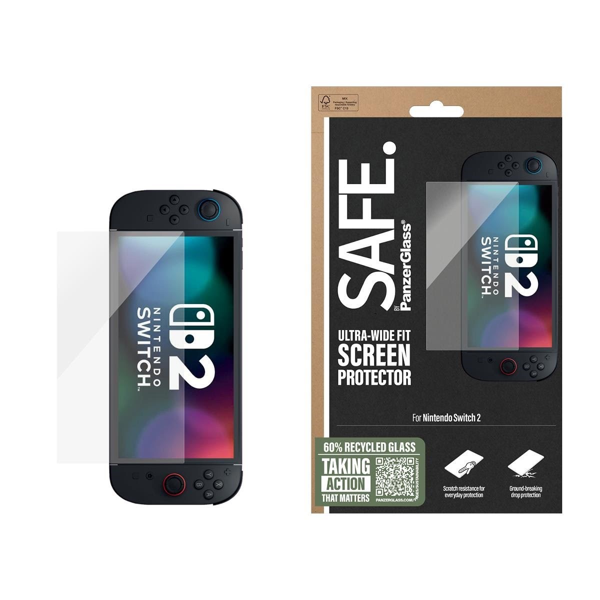 SAFE by PanzerGlass Screen Protector Nintendo Switch 2 | Ultra-Wide Fit