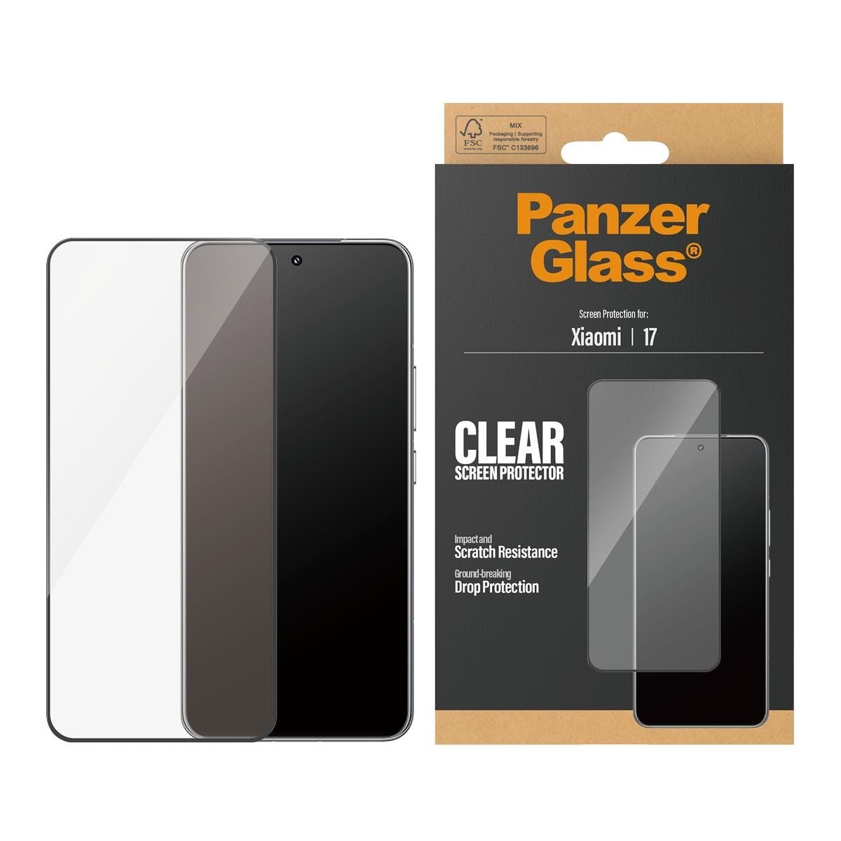 PanzerGlass Screen Protector Xiaomi 17 | Ultra-Wide Fit Beskyttelsesglas PG57475