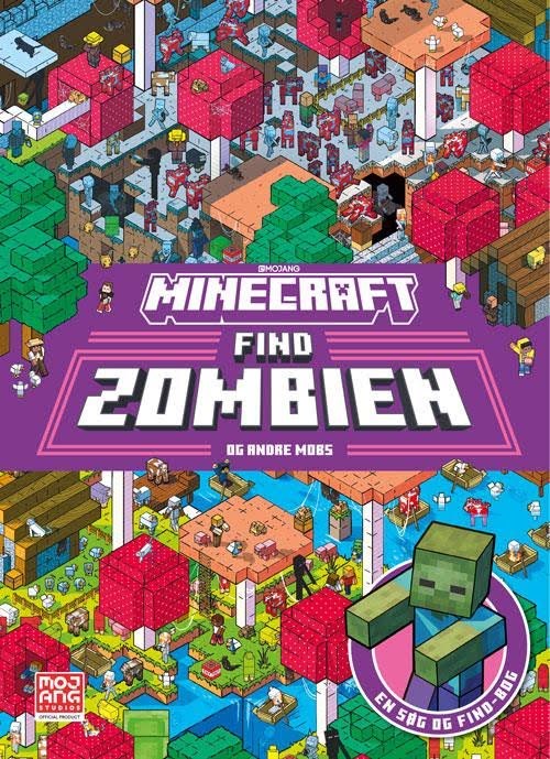 Minecraft - Find zombien (en søg og find-bog) - Børnebog - Hardcover Børnebog 9788741528687