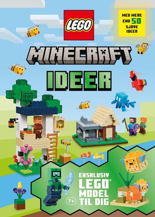 LEGO Minecraft ideer (bog med klodser) - Børnebog - Hardcover Børnebog 9788741530093