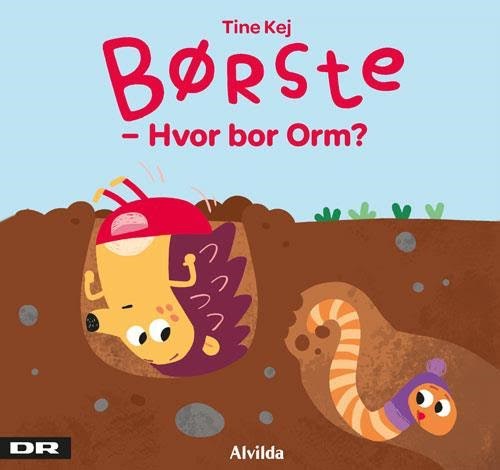 Minisjang - Børste - Hvor bor Orm? - Børnebog - Papbog Børnebog 9788741532325