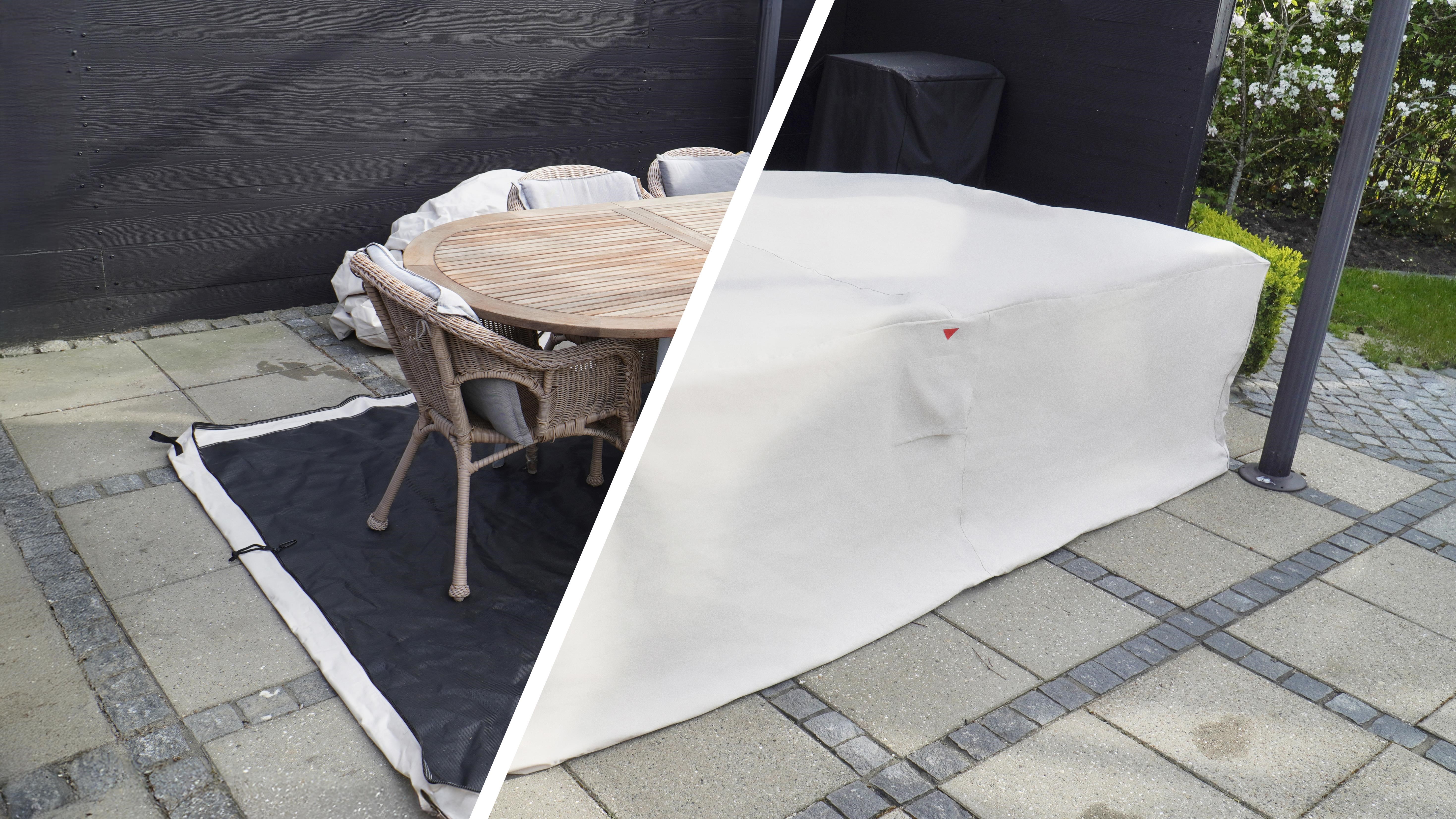 Home>it Garden overtræk til havemøbler,L235xB180xH95 cm, sand Haveredskab 87132