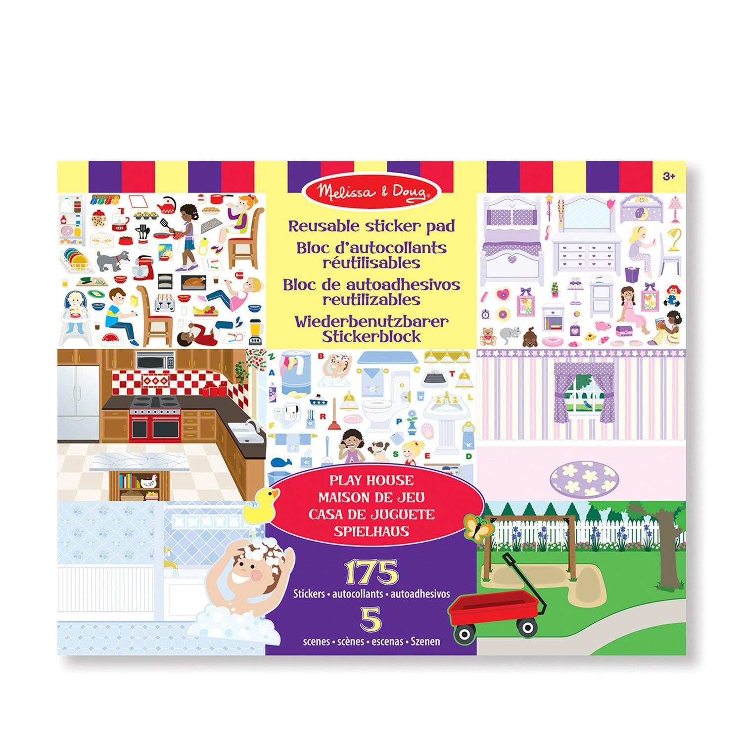 Melissa & Doug Reusable Sticker Pad Play House Hobby Artikler 6073124