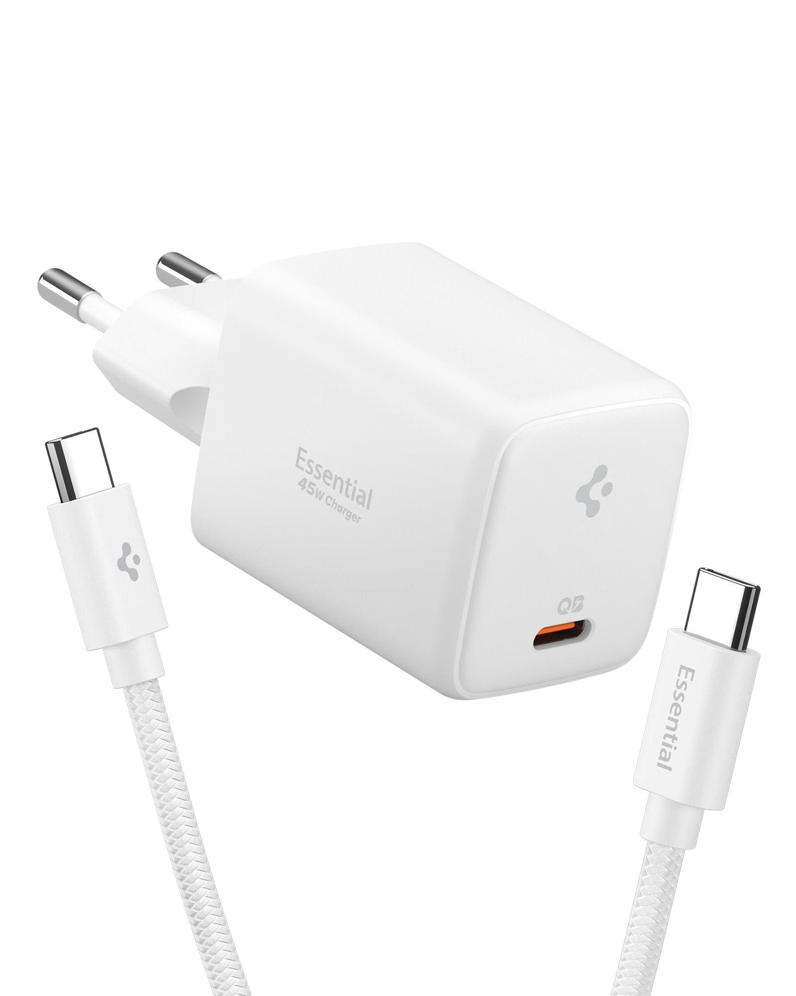 Spigen Essential 45W Wall Charger EE451EU - white Mobil Oplader ACH09473
