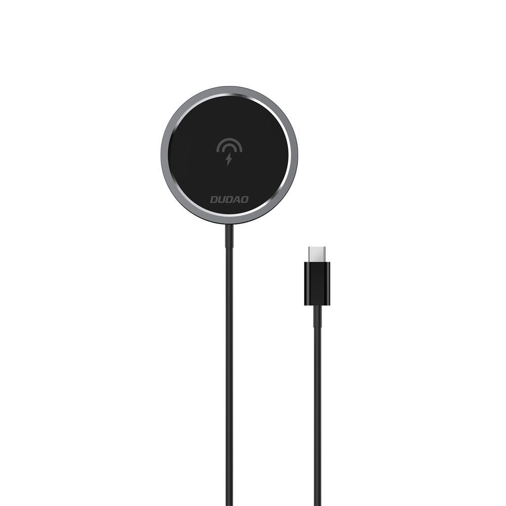 Dudao A12XS 15W MagSafe Compatible Wireless Charger - Black Mobil Oplader 6977196682935