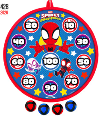 Spidey and His Amazing Friends Darts balls target game 28cm Udendørsleg 60273