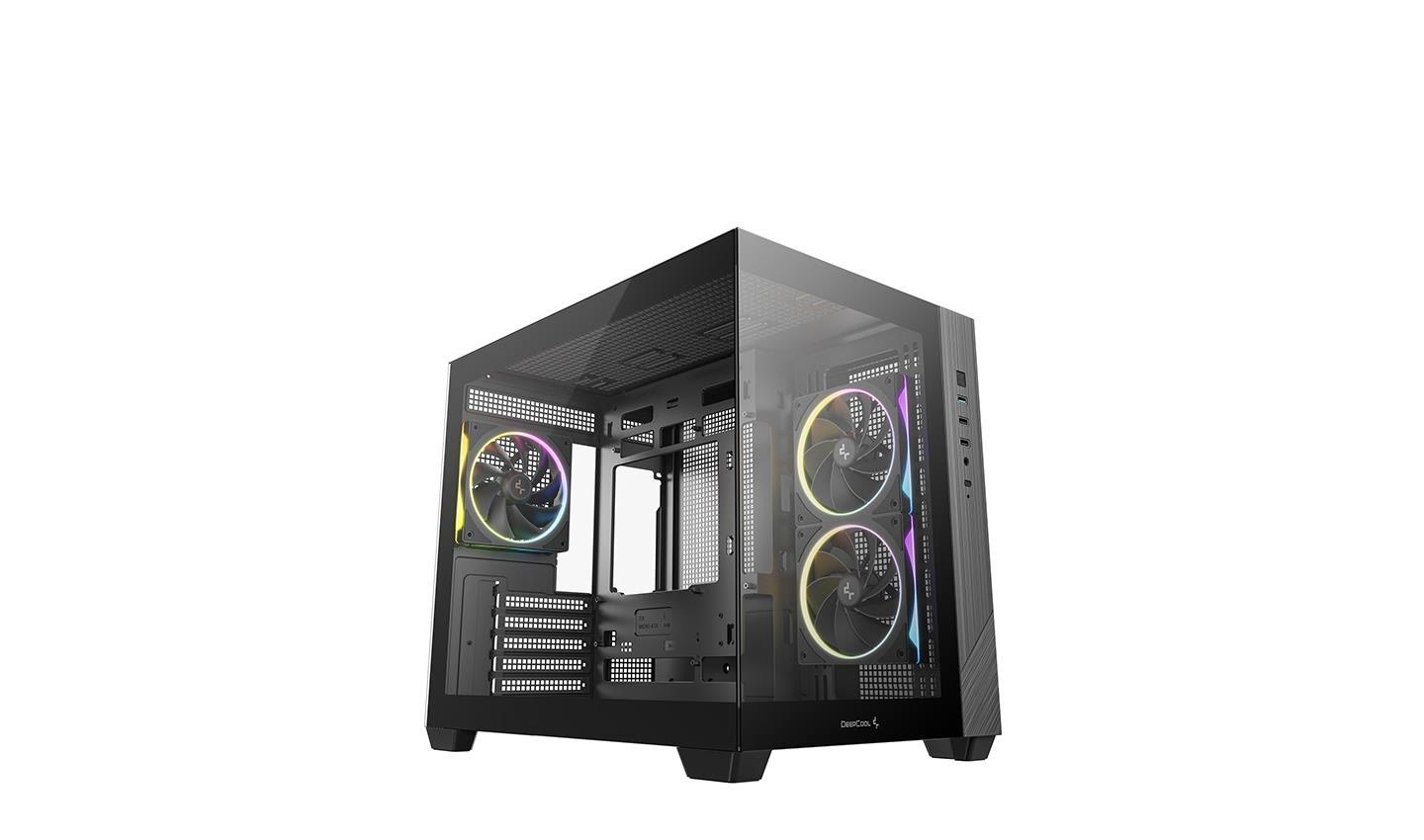 DeepCool CG330 3F - Kabinet - Tower - Sort Kabinet R-CG330-BKNGM3-G