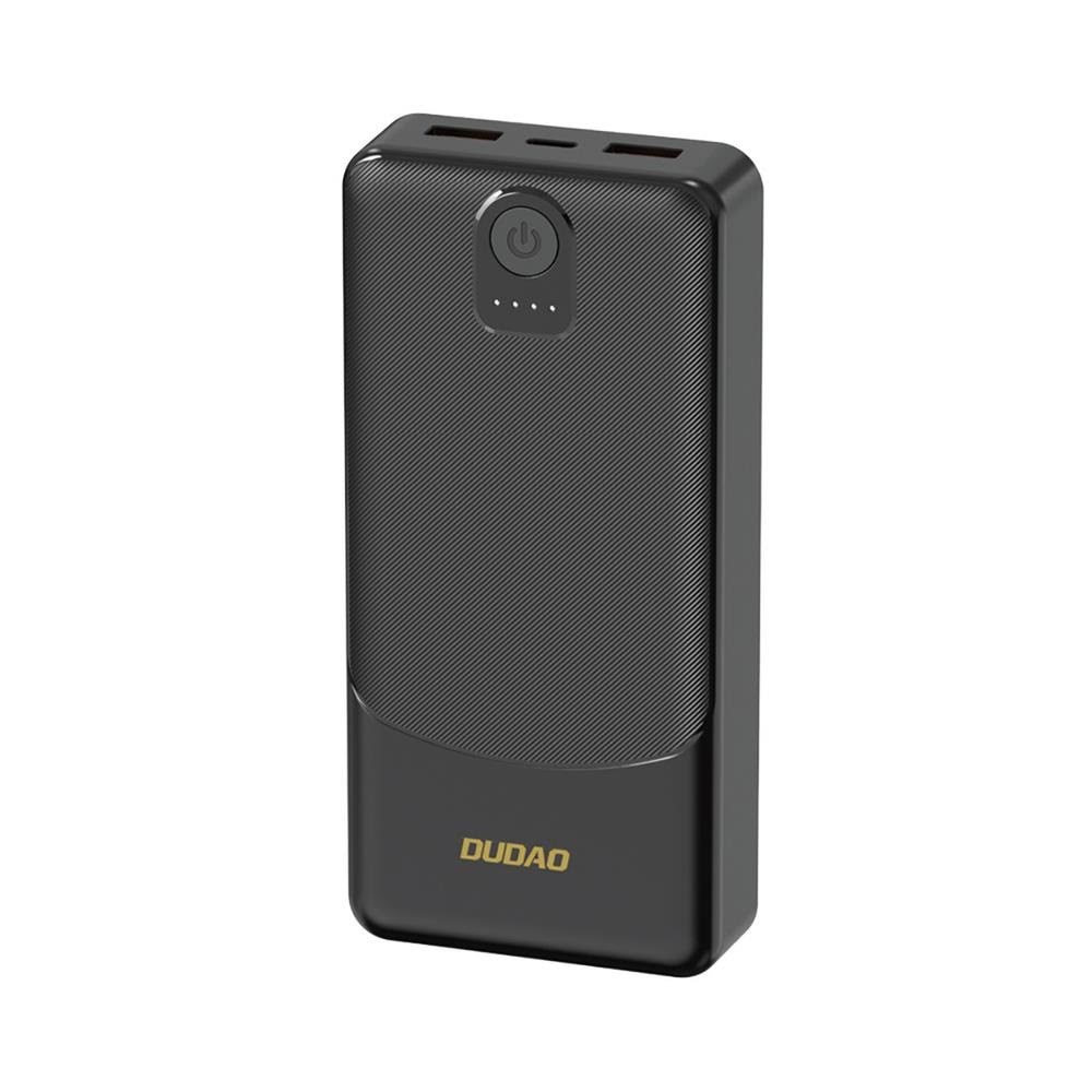Dudao K10Pro Power Bank 2.4A 20000mAh 2 x USB-A - Black - 20000 mAh Powerbank Sort 6977196683826