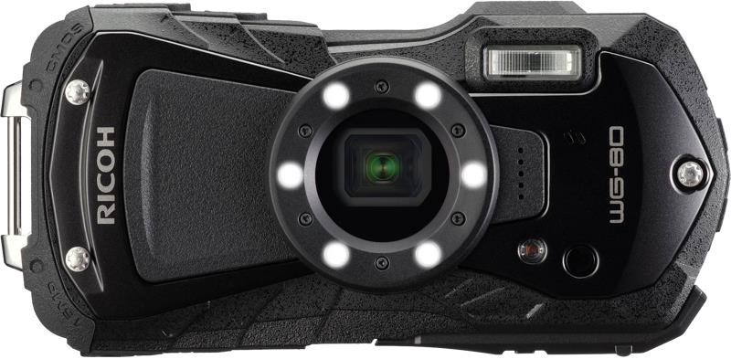 Ricoh WG-80 - Black Kamera Sort 03122