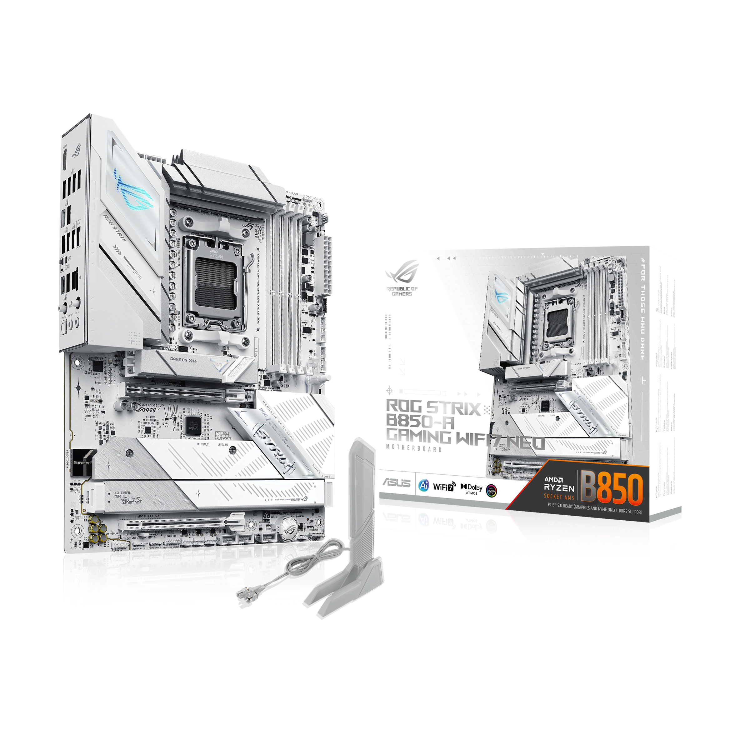 ASUS ROG STRIX B850-A GAMING WIFI7 NEO Bundkort - AMD B850 - AMD AM5 - DDR5 RAM - ATX Bundkort 90MB1P10-M0EAY0