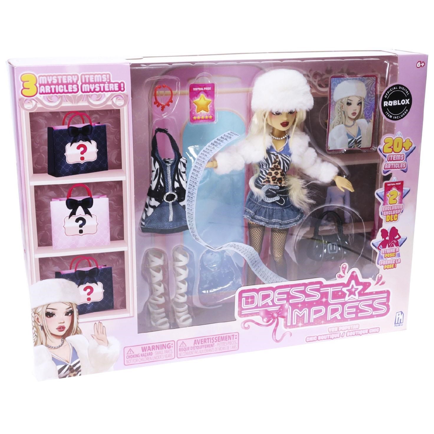 ROBLOX Doll Dress to Impress Fashion Doll Set Deluxe Playset 3 in 1 Figur P241361
