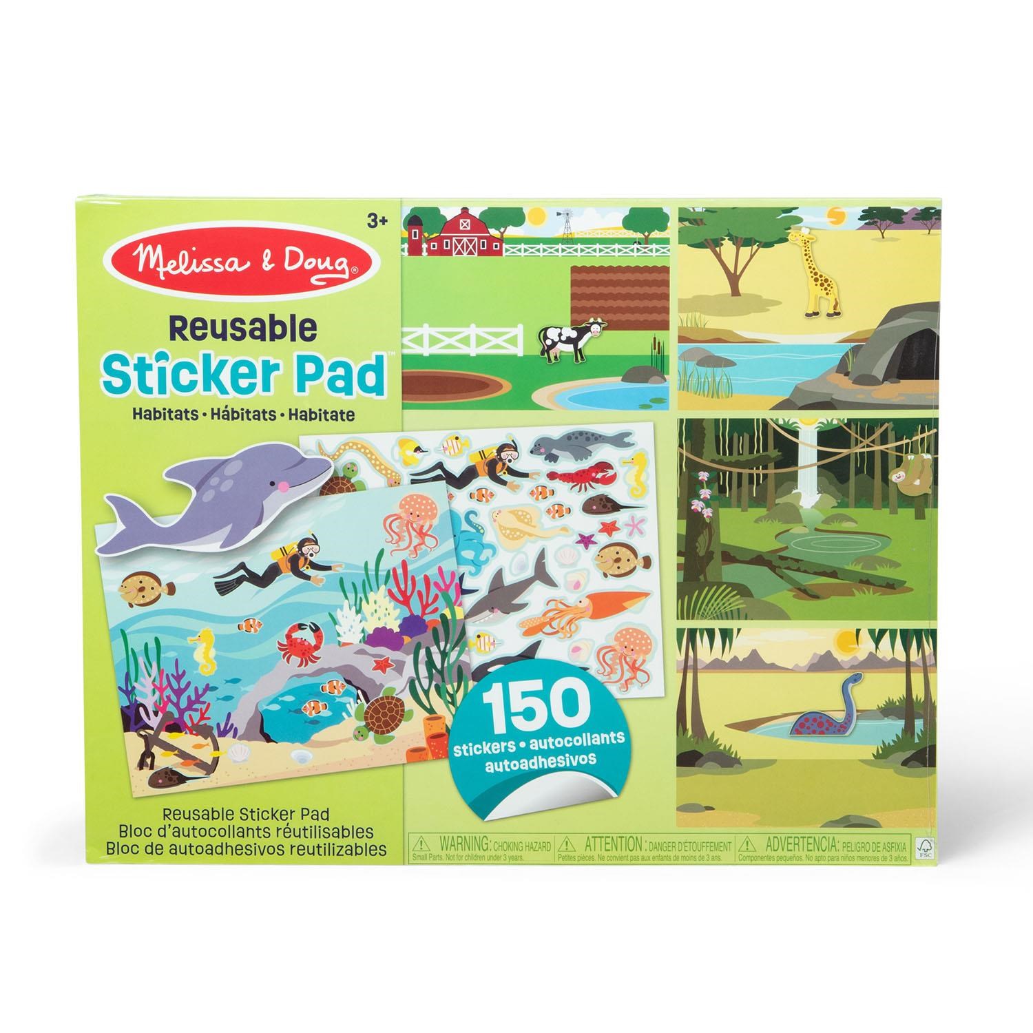 Melissa & Doug Reusable Sticker Pad Habitats Hobby Artikler 6074872
