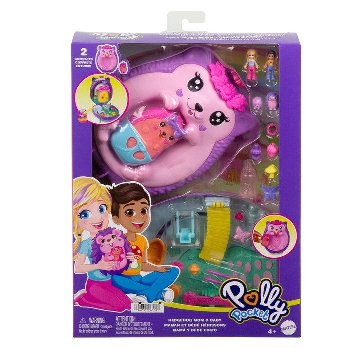 Polly Pocket Wearable Hedgehog Mom & Baby Kreativt Legetøj 0194735261697