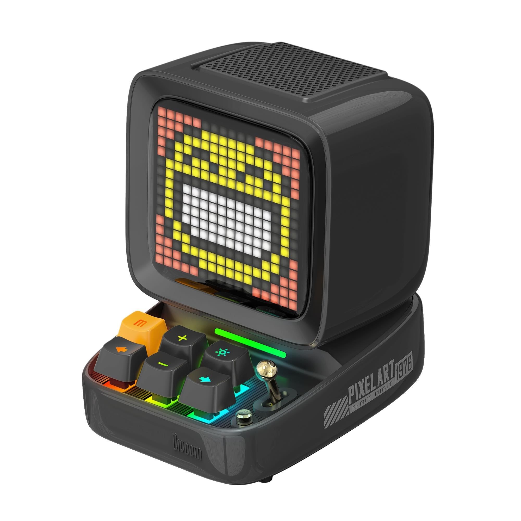 Divoom DitooPro Retro Pixel Art Bluetooth Speaker - Black Baerbare Fest Hoejtalere Sort 90100058210