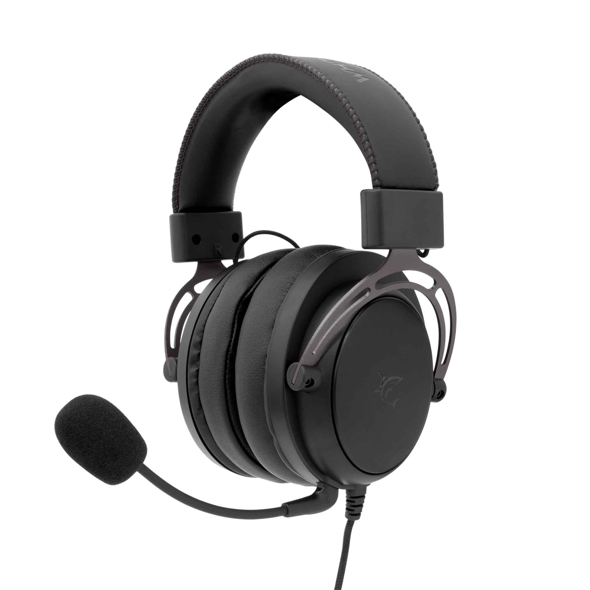 White Shark GORILLA Over-Ear Gaming Headset Hovedtelefoner Og Headset Grå GORILLA BLACK/GREY