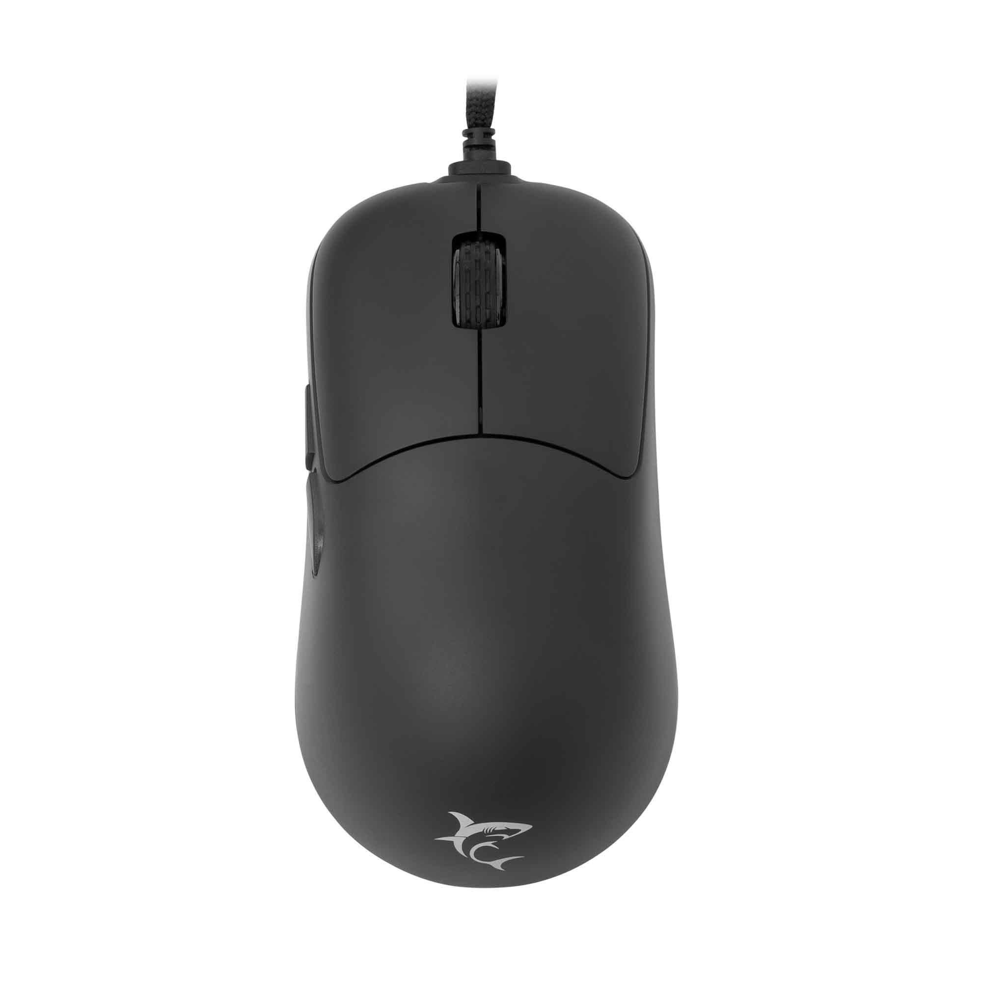 White Shark GRAPHENE Wired - Gaming Mus - Optisk - 6 knapper - Sort Mus GRAPHENE-B