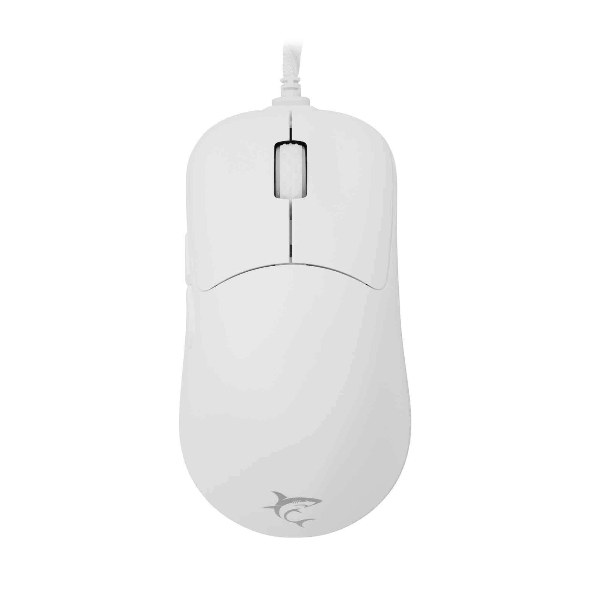 White Shark GRAPHENE Wired - Gaming Mus - Optisk - 6 knapper - Hvid Mus GRAPHENE-W