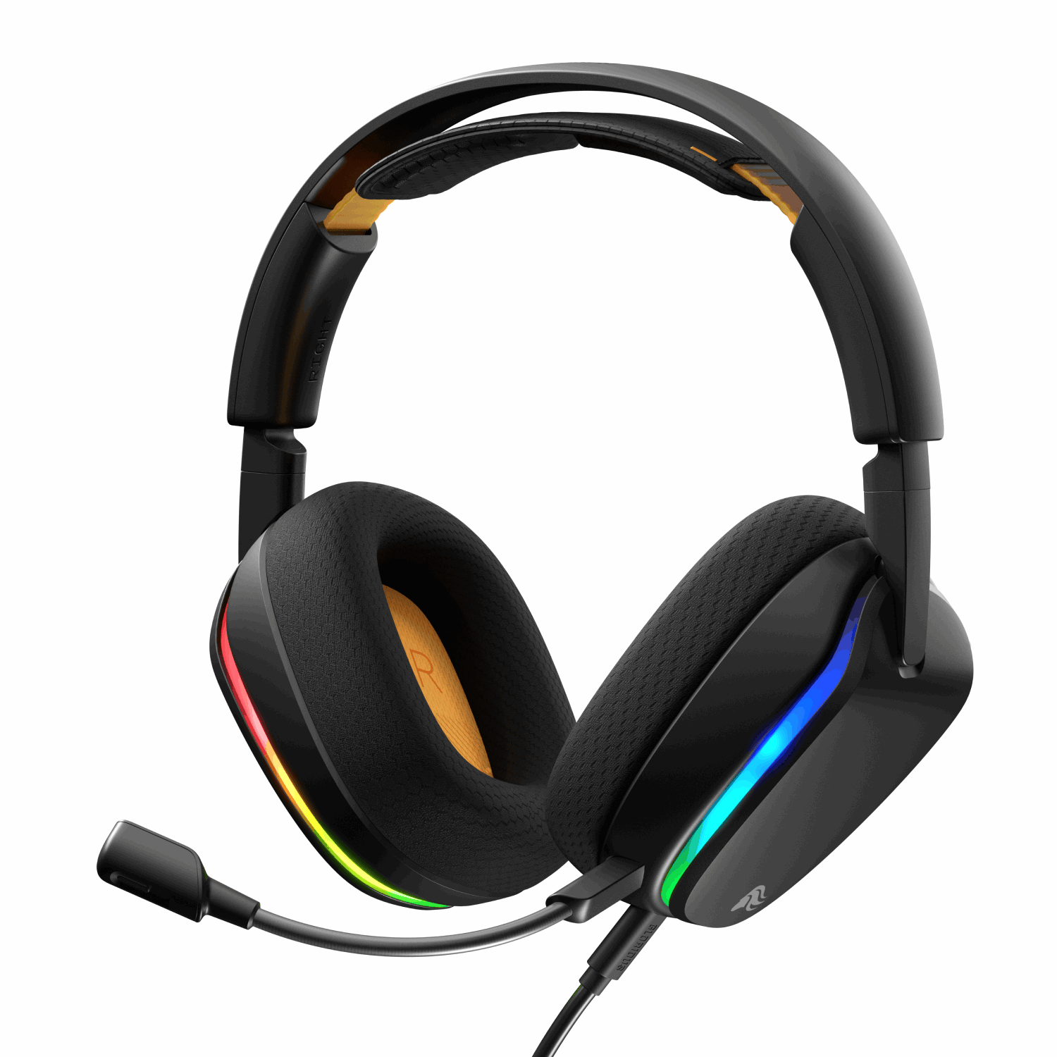 Glorious GHS RGB Eternal Wired Hovedtelefoner Og Headset Sort GLO-A-2PC-BLK