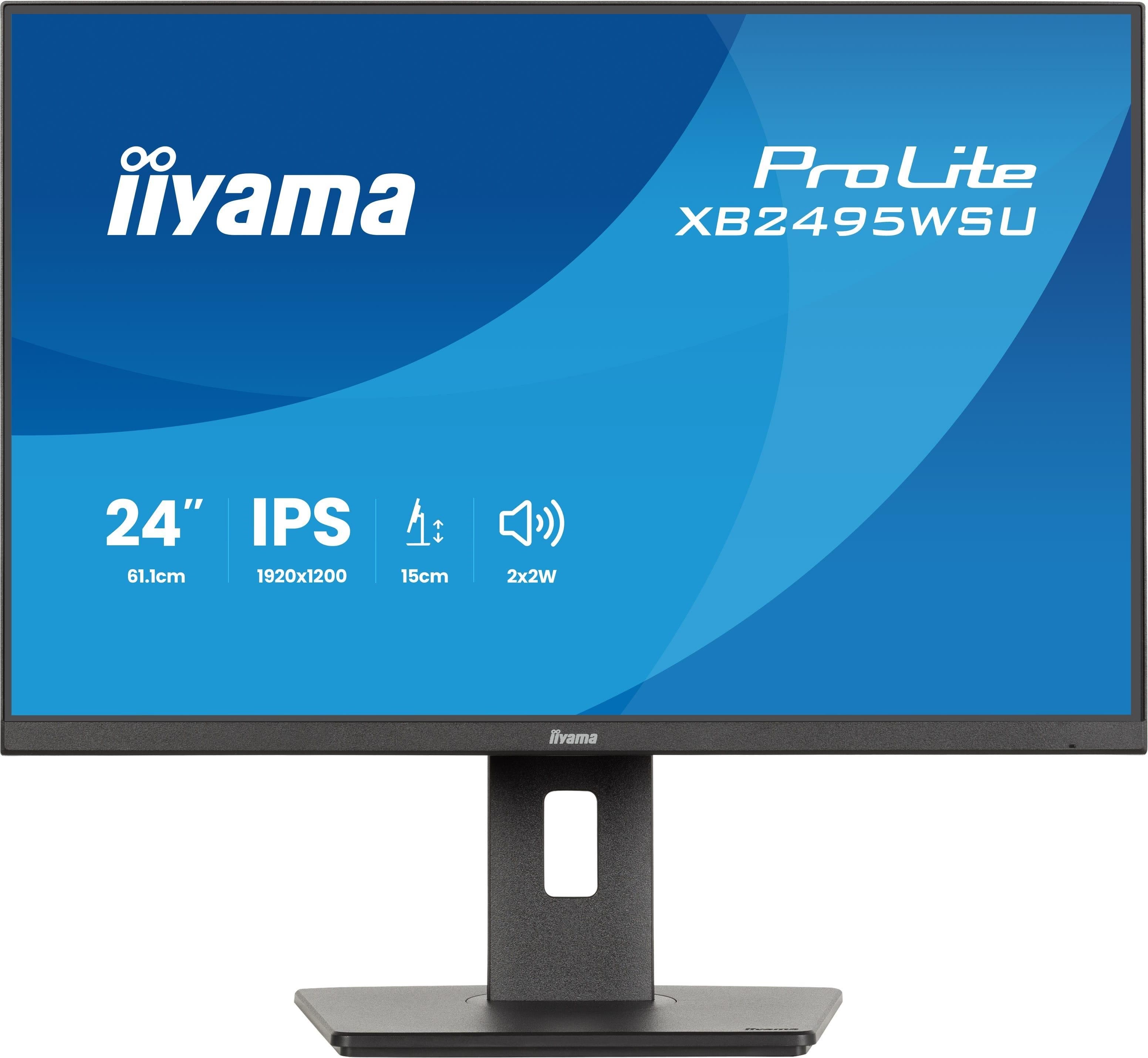 24" iiyama ProLite XB2495WSU-B1 - LED monitor Computerskærm Black