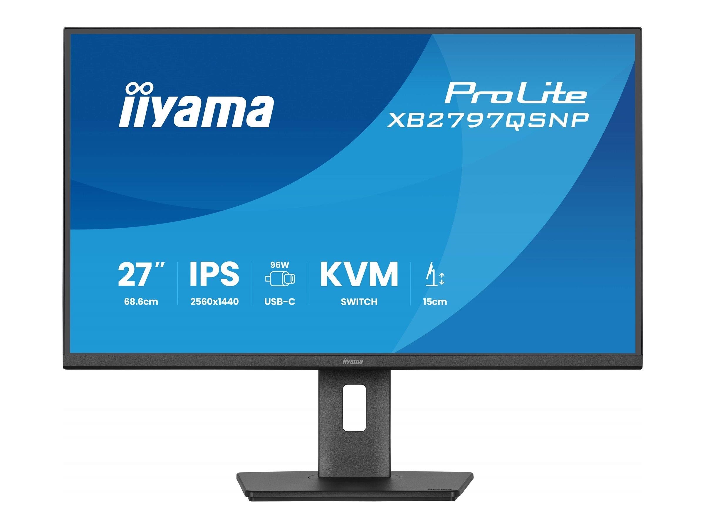 27" iiyama ProLite XB2797QSNP-B1 - LED monitor Computerskærm Black