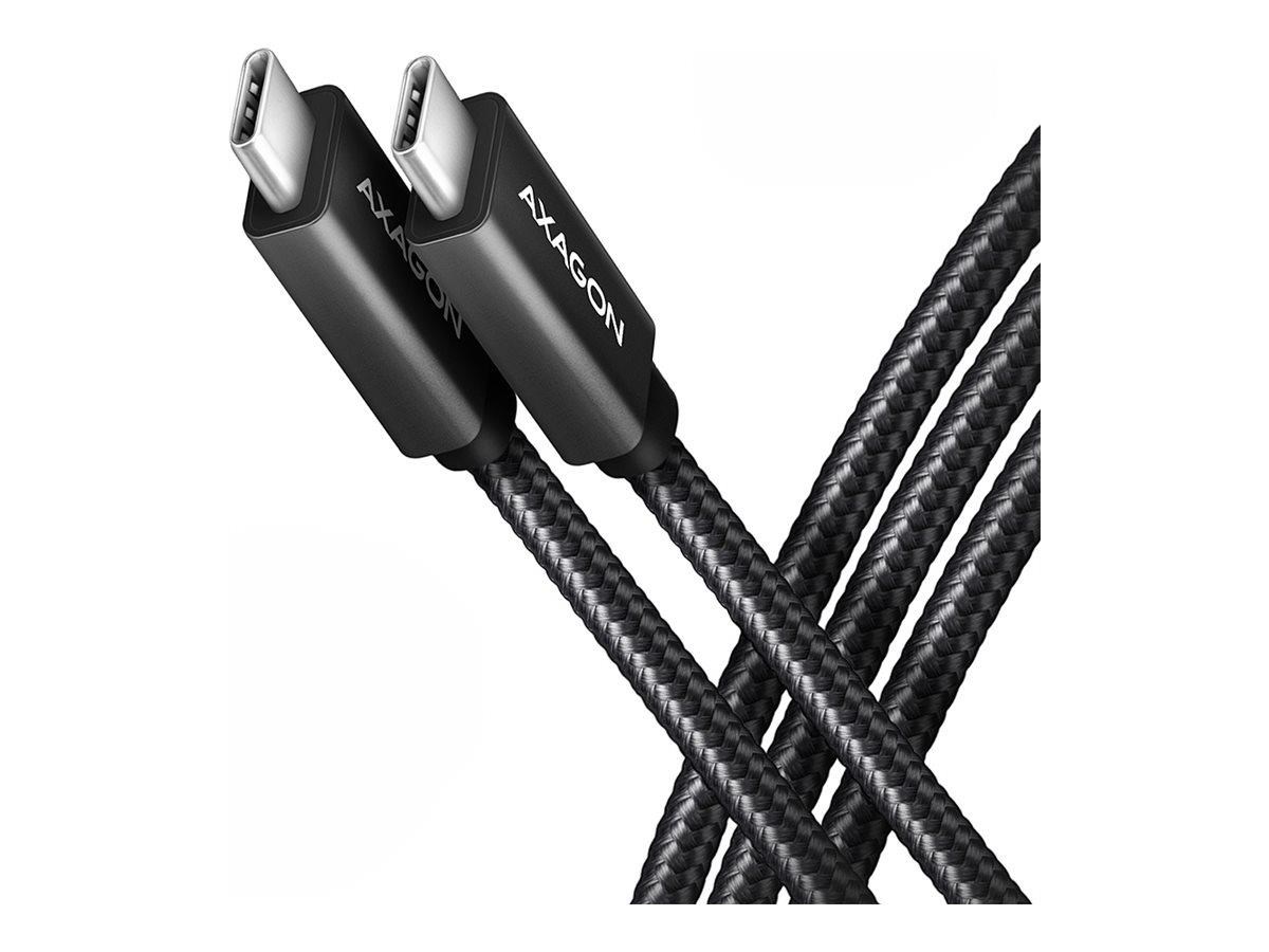 AXAGON BUCM32-CM20AB - USB-C-kabel - 24 pin USB-C til 24 pin USB-C - 2 m Usb Kabel Sort