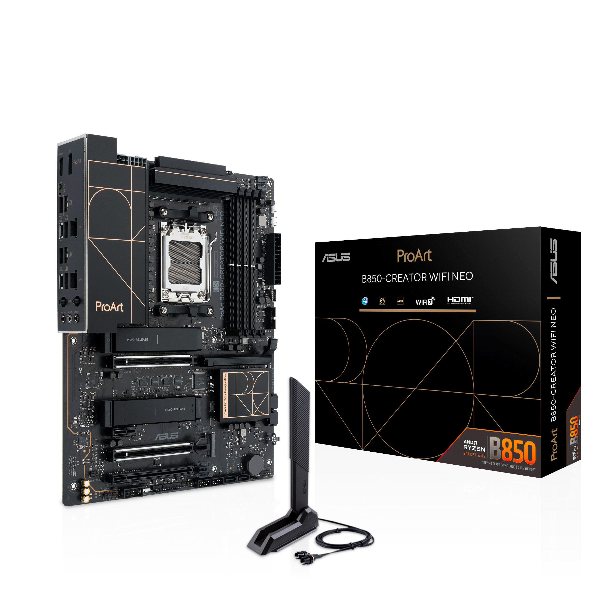 ASUS ProArt B850-CREATOR WIFI NEO Bundkort - AMD B850 - AMD AM5 - DDR5 RAM - ATX
