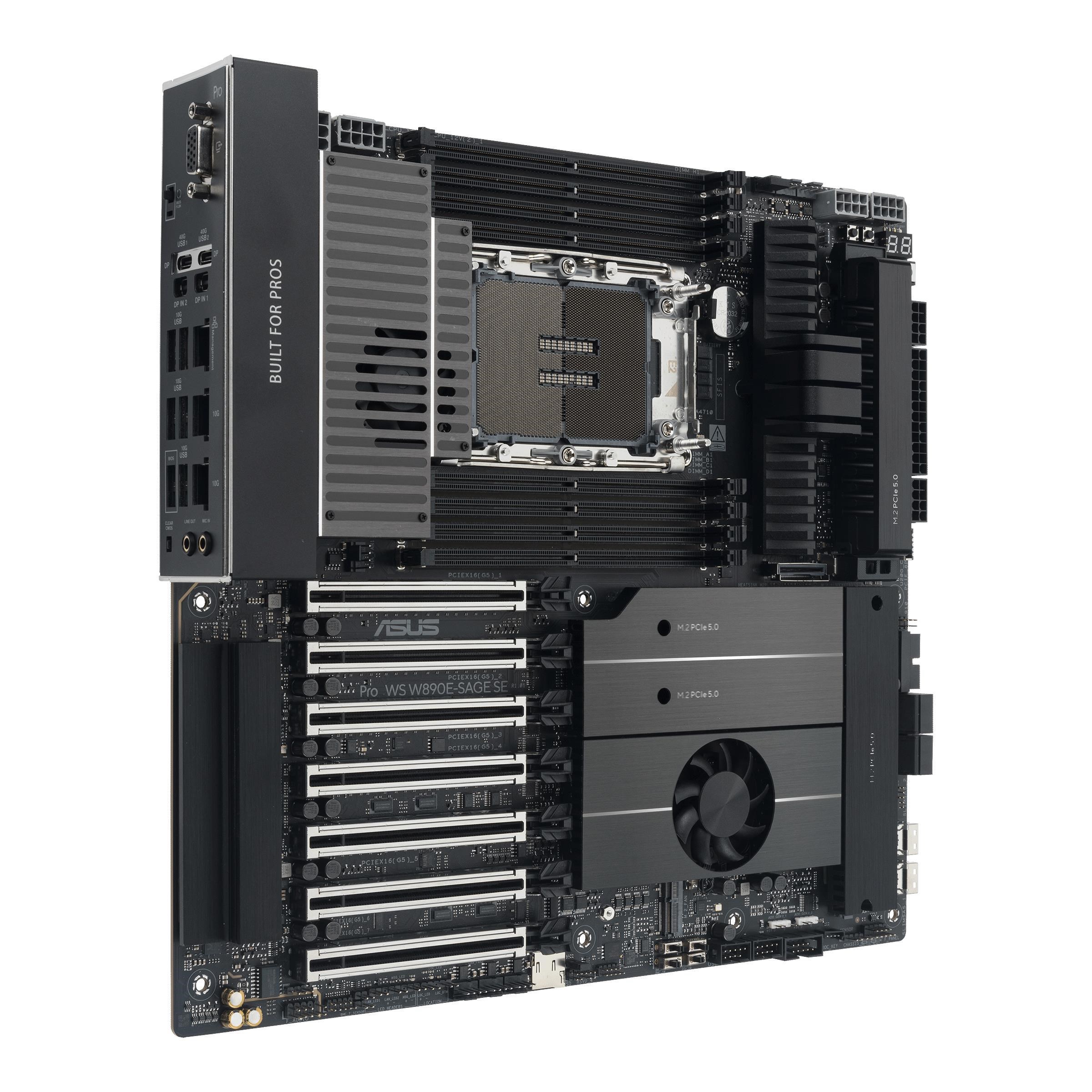 ASUS Pro WS W890E-SAGE SE Bundkort - Intel W890 - Intel LGA4710-2 - DDR5 RAM - SSI (Server)