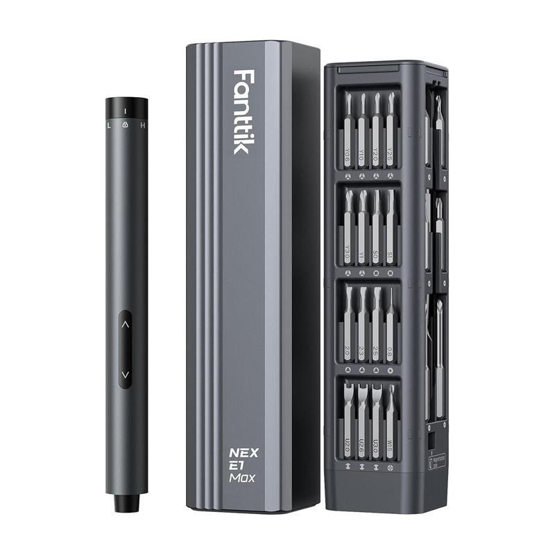 Fanttik E1 Max 3.7V electric screwdriver set - Grey Skruemaskine E1 Max Grey