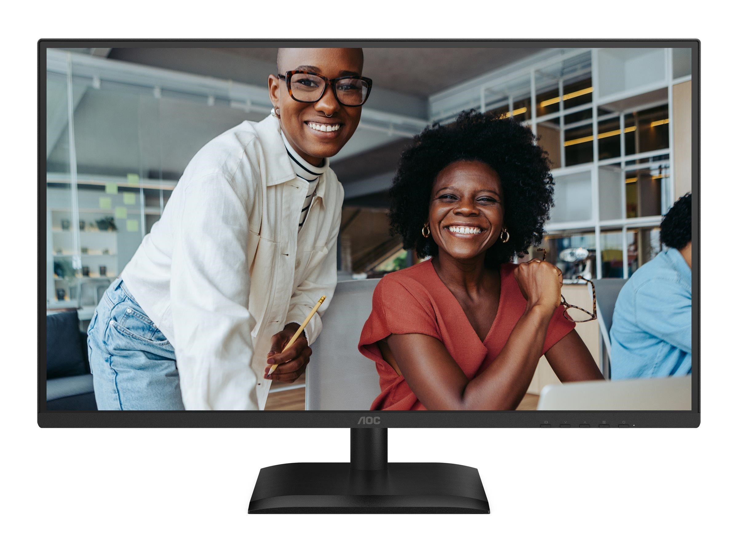 27" AOC 27E4CV - LED monitor - Full HD (1080p) - 27" - HDR Computerskærm Black