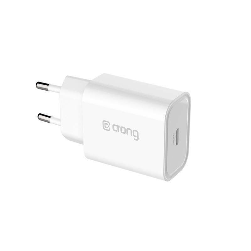CRONG USB-C Travel Charger - USB-C Power Delivery 20W Wall Charger (White)