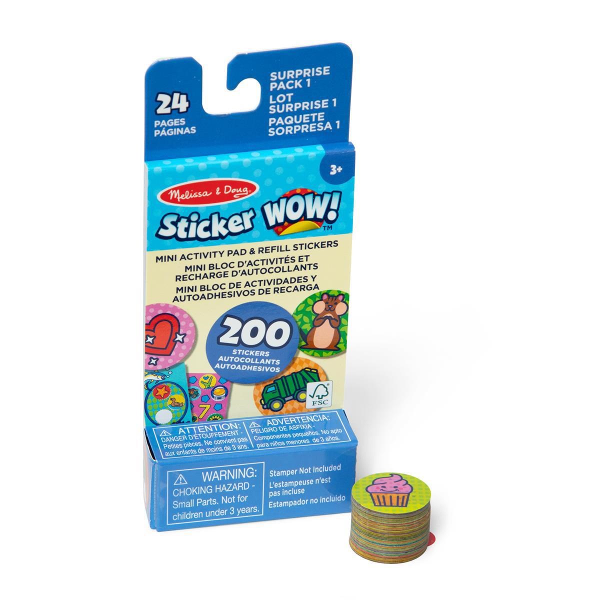 Melissa & Doug Sticker Wow! Mini Activity Pad & Refill Stickers : Surprise Pack 1 Hobby Artikler 50929/50293