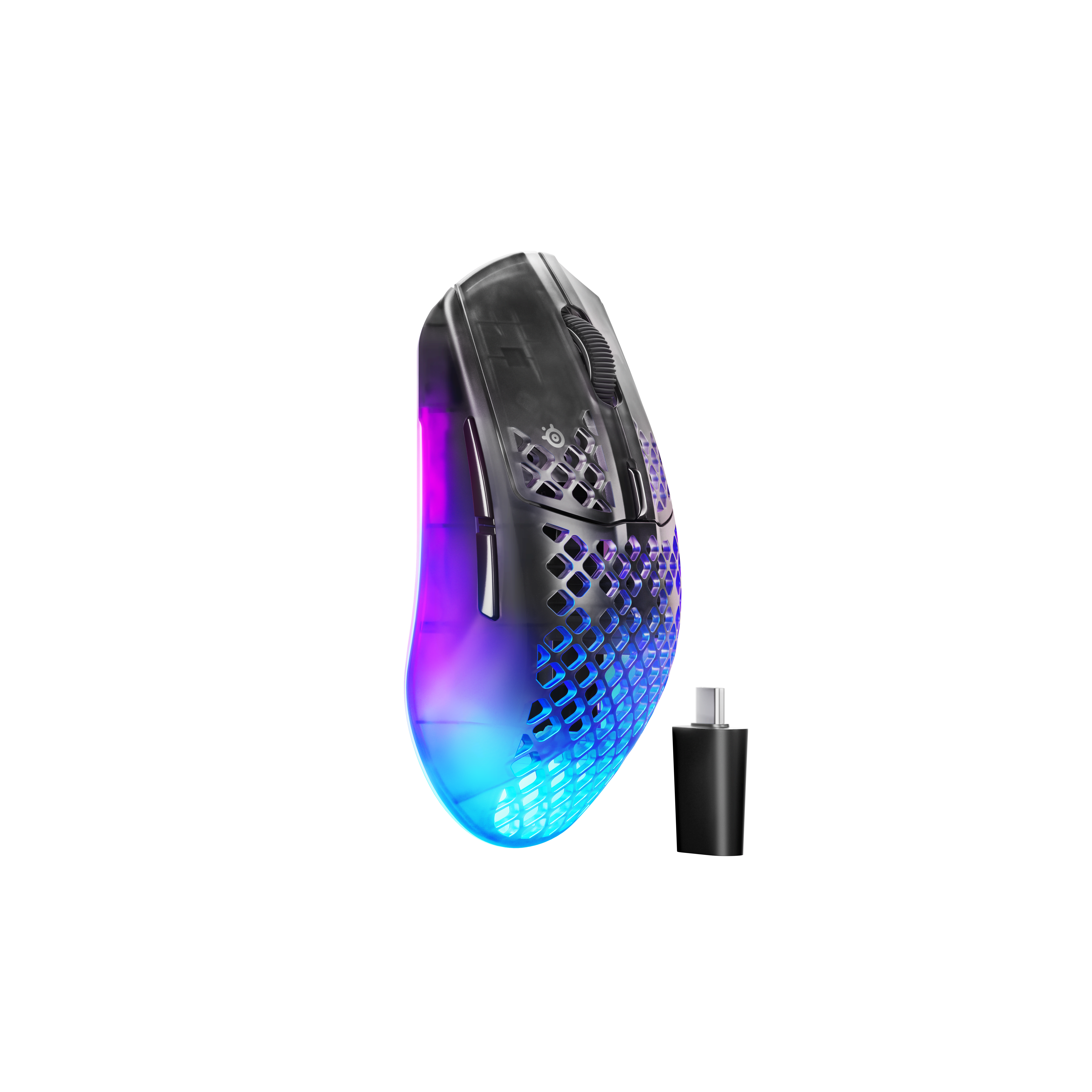 SteelSeries Aerox 3 WL Gen 2 (Shadow) - Gaming Mus - Optisk - 5 knapper - Sort med RGB lys Mus 62717