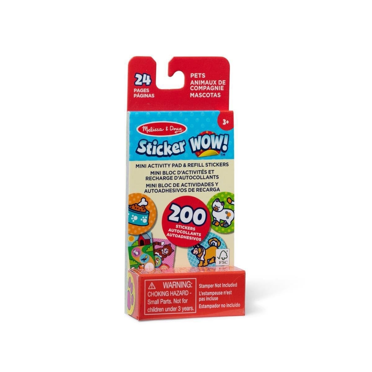 Melissa & Doug Sticker Wow! Mini Activity Pad & Refill Stickers : Pets Hobby Artikler 50927/50297