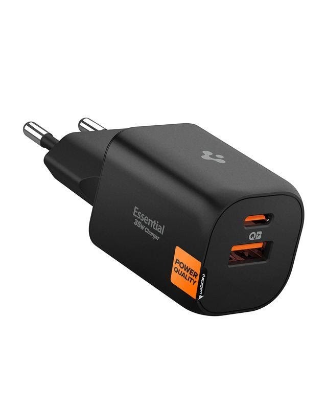 Spigen Essential 35W Wall Charger EE352EU - black Mobil Oplader ACH09463